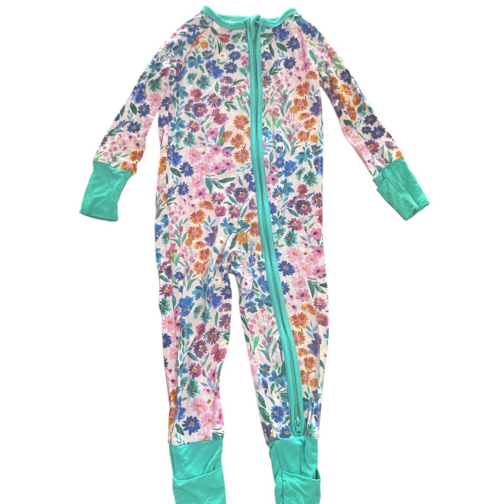 Little Sleepies Sweet Pea Floral Zippy Bamboo Sleeper